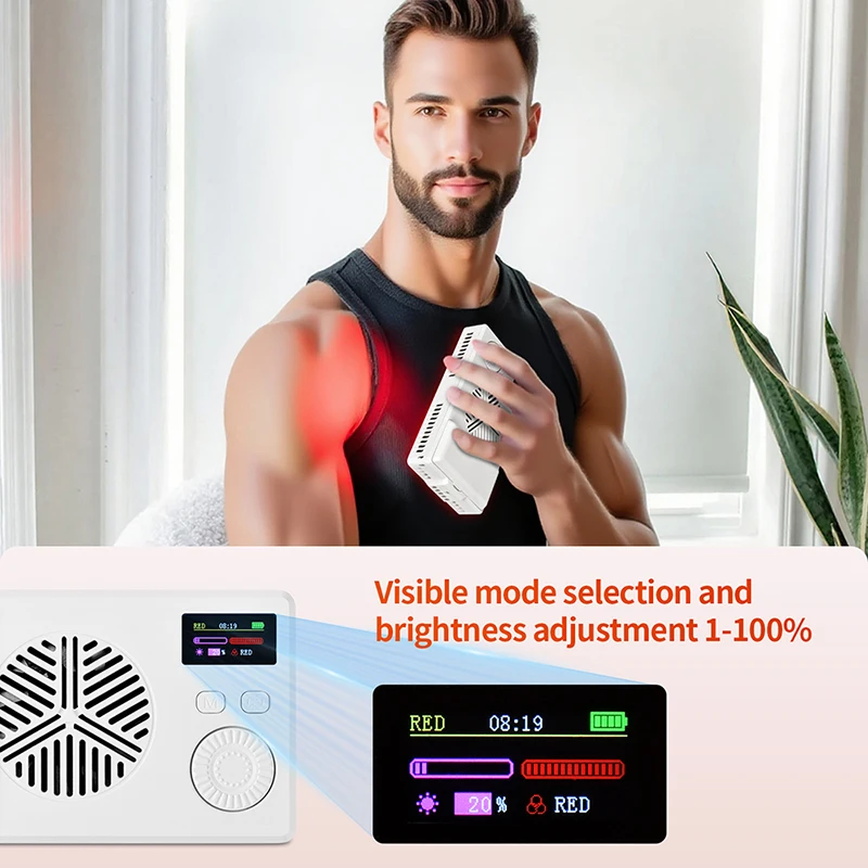 144 STKS LED Rood Paneel Licht Facial anti-aging huidverzorging schoonheid 660 + 850nmLED licht lichaam fysiotherapie gereedschap yoga ontspanning lamp