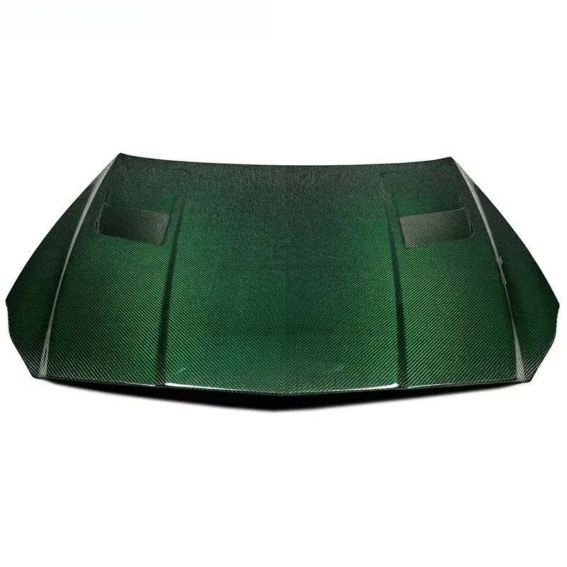 Real Green Carbon Fiber Bonnet Front Hood New Condition Perfect Fit for W218 CLS63 3