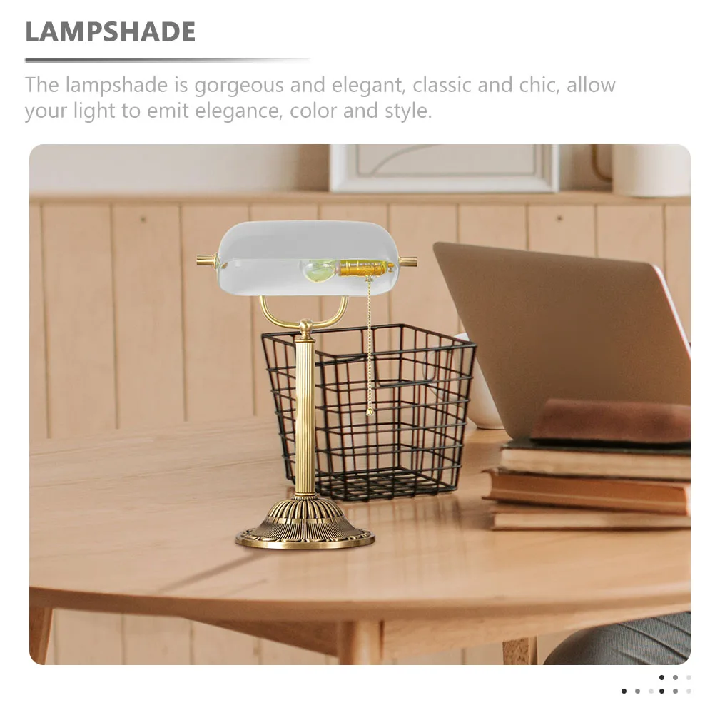 

4pcs Bankers Lamp Shade Replacement Vintage Table Lamp Cover Decorative Light Shade Durable Pp Material Long Lasting Stylish