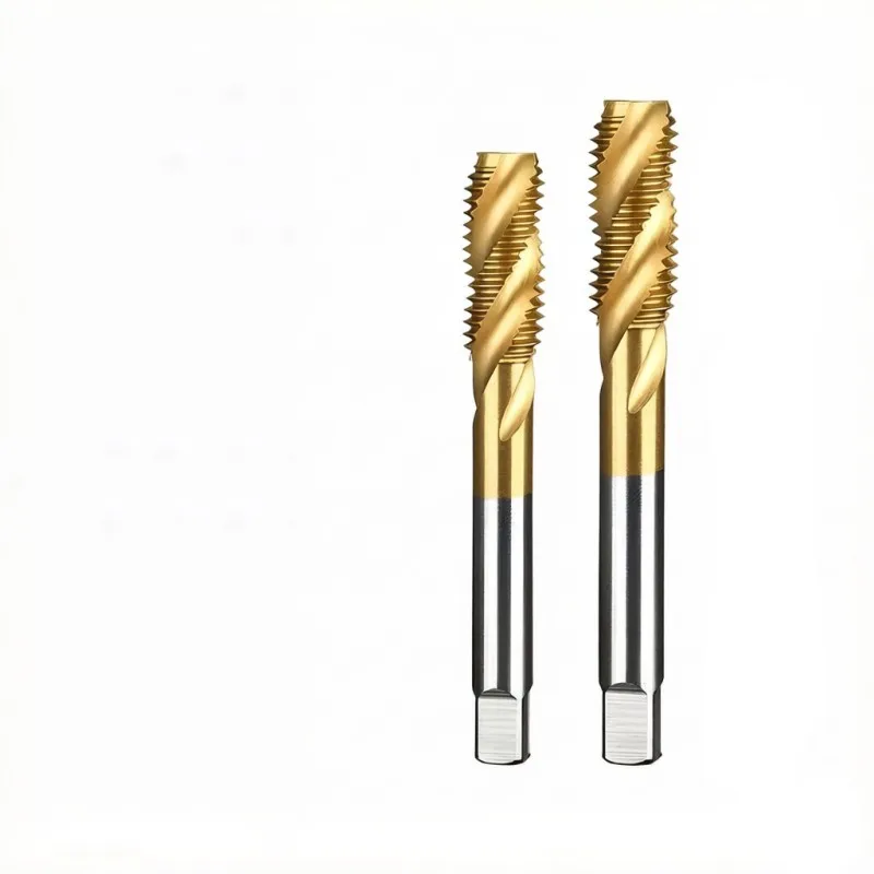 Left-Hand TiN-Coated Cobalt High-Speed Steel Spiral Tap Cobalt Thread Tap M2 M3 M4 M5 M6 M8 M10 M14 M16