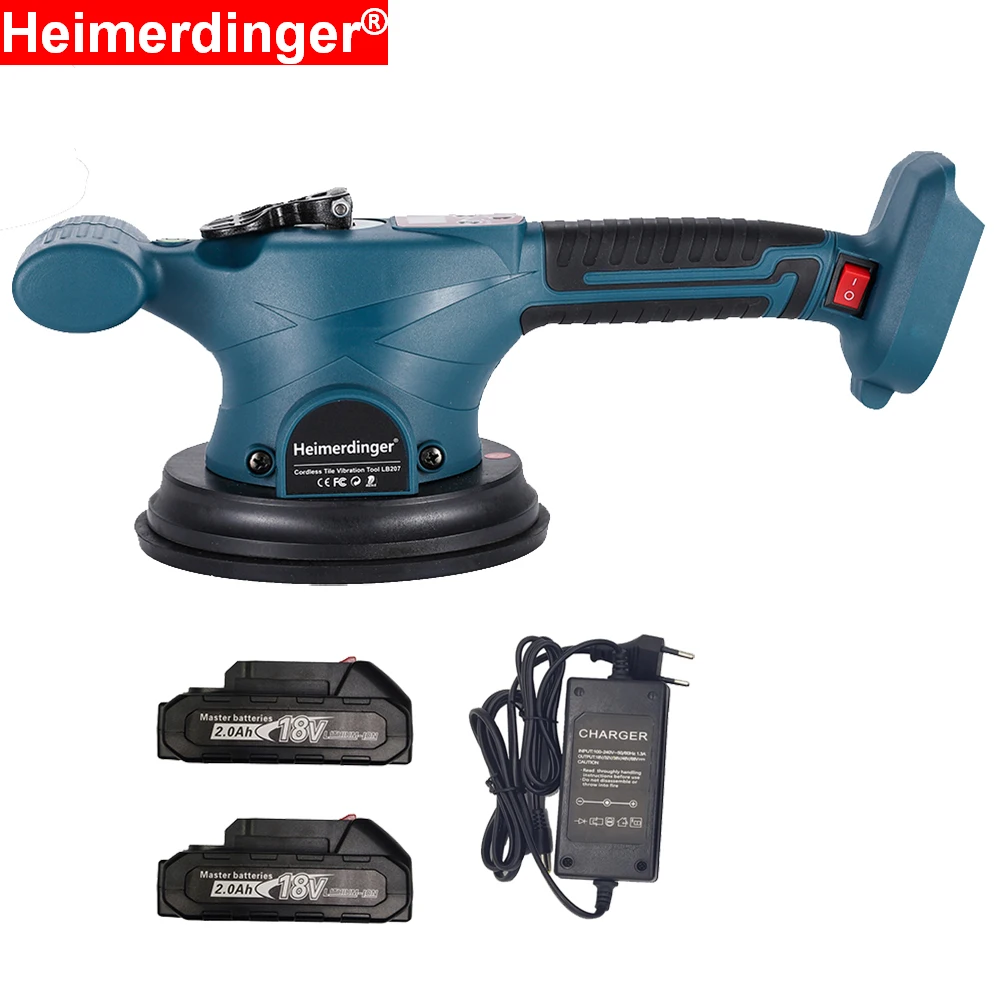 

18V Lithium Battery Powered 6 Inch 159mm Cordless Tile Vibration tool with two 18V 2.0Ah Rugged, shockproof batteries