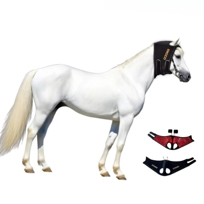 Advanced Infrared Therapy Cap for Horse Head Pain Relief | Veterinary Grade LED Phototherapy Equipment for Equine Care