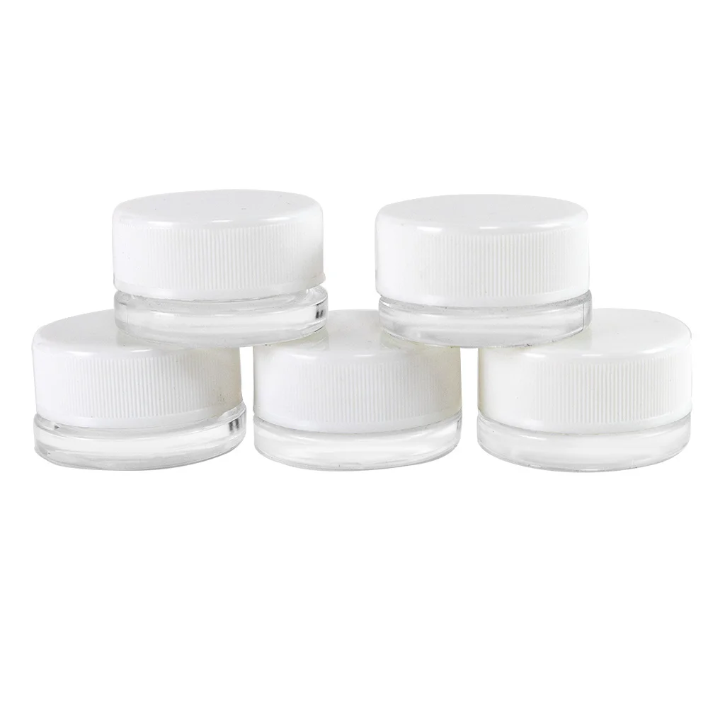 3ml Eye Essence Empty Vials Customized Cosmetics Glass Jars Face Cream Bottle Mini Hyaline Container 10Pcs