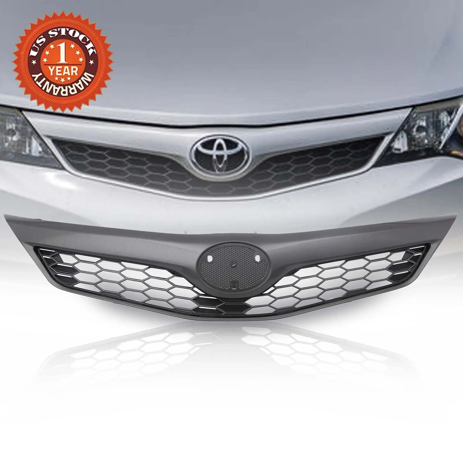 

For 2012 2013 2014 Toyota Camry SE XSE Front Bumper Grille Cover Trim Grill