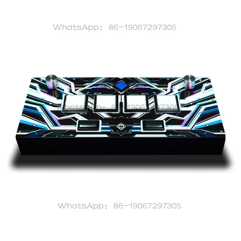 

Многоплатформенный игровой контроллер с ручкой из нержавеющей стали (CNC), совместимый с Windows