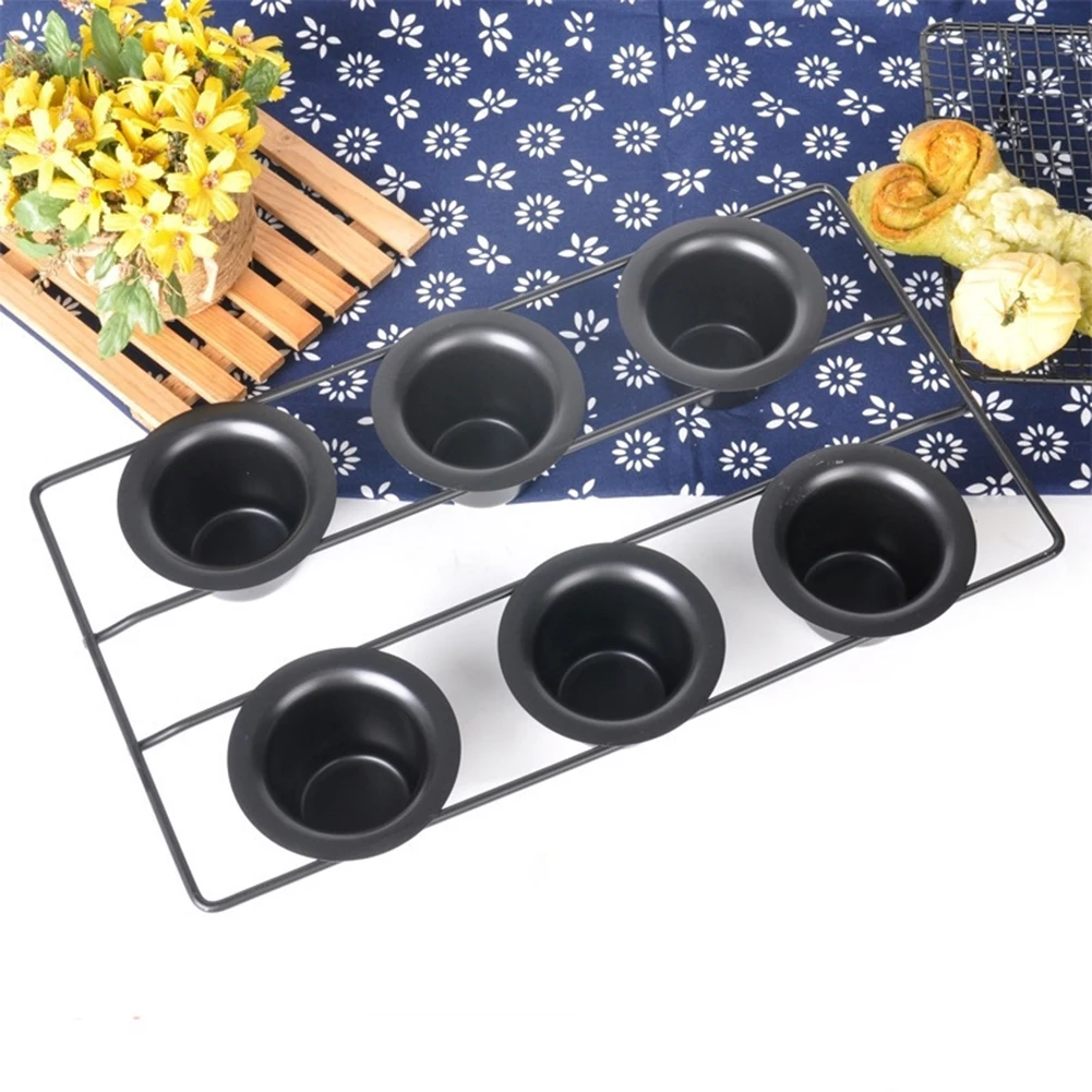 Non-Stick 6-Cup Carbon Steel Baking Pan For Perfectly Baked Cakes For Creating A Variety Of Desserts Baking Accessories