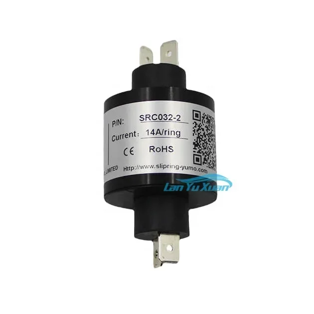 

SRC032 YUMO 32mm 2wires slip ring manufacturers electrical rotary joint slip ring unit