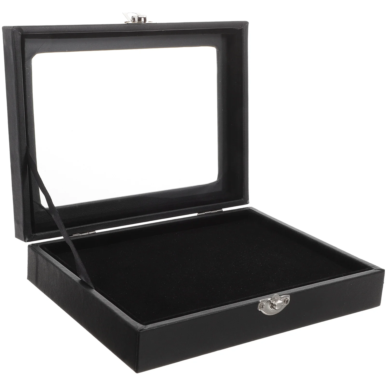 

Badge Box Pin Display Case Storage Jewelry Rack Medal Gift Holder Brooch with Lid Ice Velvet