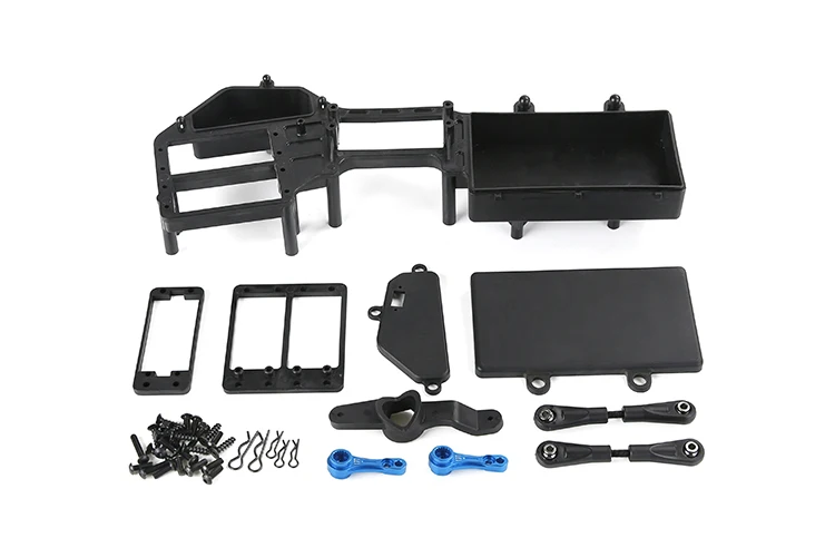 Rovan XLT LT V5 LOSI 5IVE-T Monster Truck Battery Box with Dual Servo Steering Mounts 15T/17T Arms