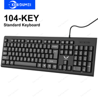 104 Keys Wired Keyboard Office Standard Keyboard Gaming Keyboard Membrane Ergonomic keyboard For PC Laptop Windows Mac OS