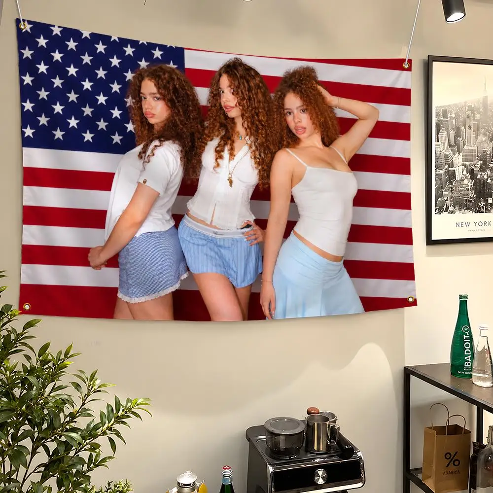 Creators Kalogeras Sisters Canadian Trio Flags Wall Hanging Flag Banners For Birthday Parties Outdoor Bedroom Dorm Room Decor