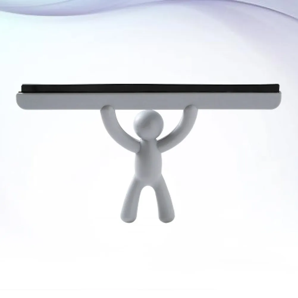 

Пластиковый скребок-стеклоочиститель в форме человечка, серый, для мытья окон, зеркал, плитки, инструмент для чистки стекол, для автомобильных стекол