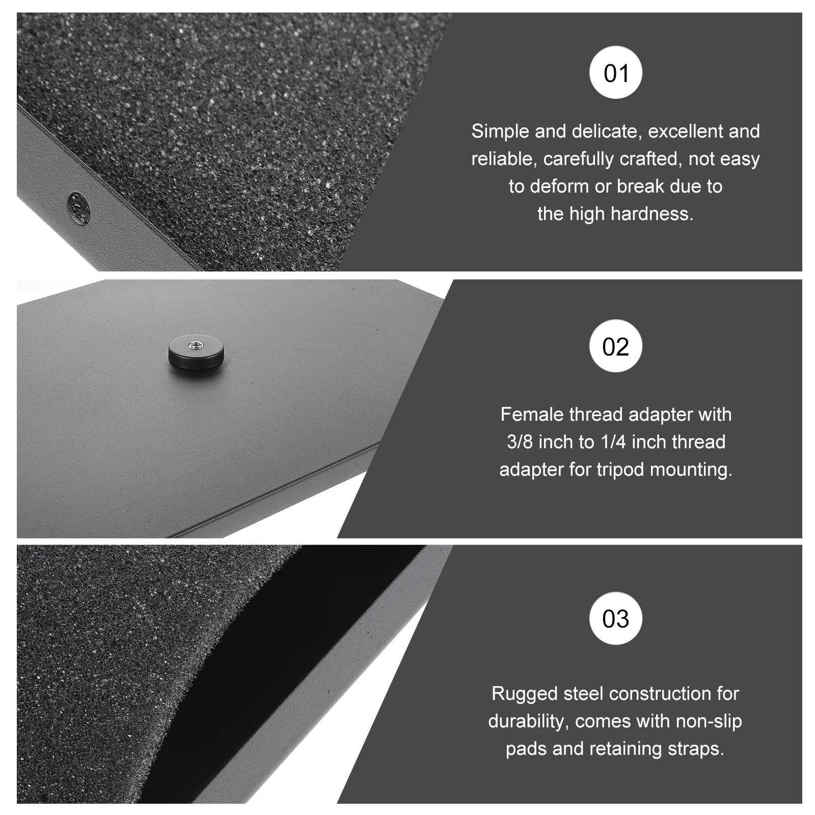 

Large Projector Bracket Shelf for Laptop Notebook Pallet Foldable Tripod Mount Platform Durable Steel Non Slip Pads for Placing