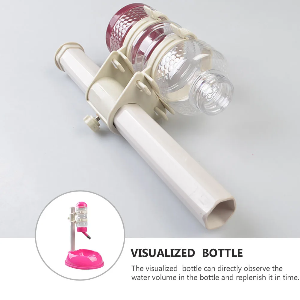 

1Pcs Pet Automatic Drinker Food Bowl Durable Practical PP PVC Adjustable Height Easy Wash Visualized Water Volume Pet Supplies