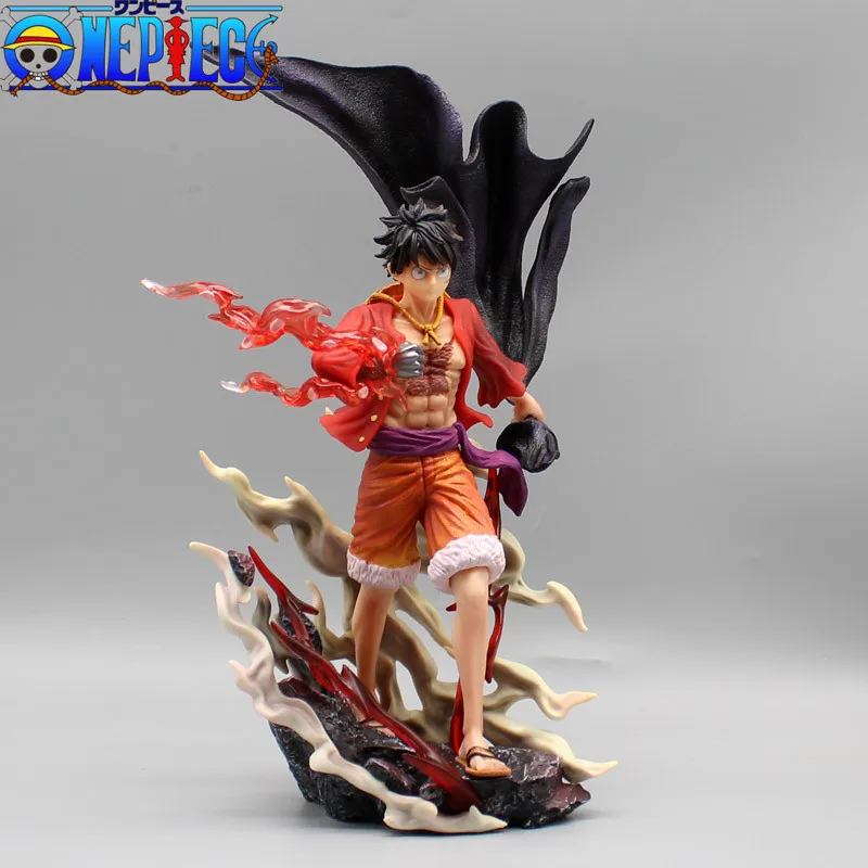 One Piece Luffy GK Collectible Figures Zero Ghost Island Resonate Domineering Sakura Four Or Five Emperors Office Decoration Toy