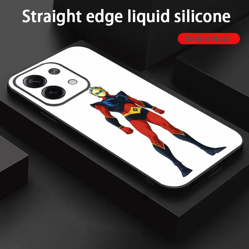 UFO Robot G-Goldoraes Phone Case For Xiaomi Redmi Note 14 13 12 11 Pro Plus S 5G 4G Soft Black Phone Cover view 2