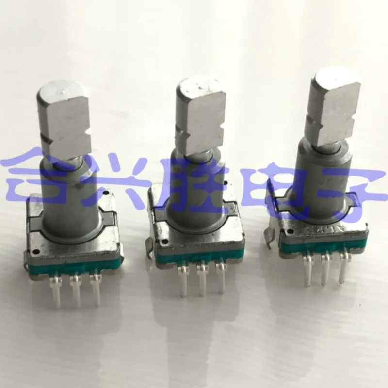 1 Piece EC11 Type Encoder Car Navigation CD Audio Volume With Push Switch 30 Positioning Shaft Length 20.5MM