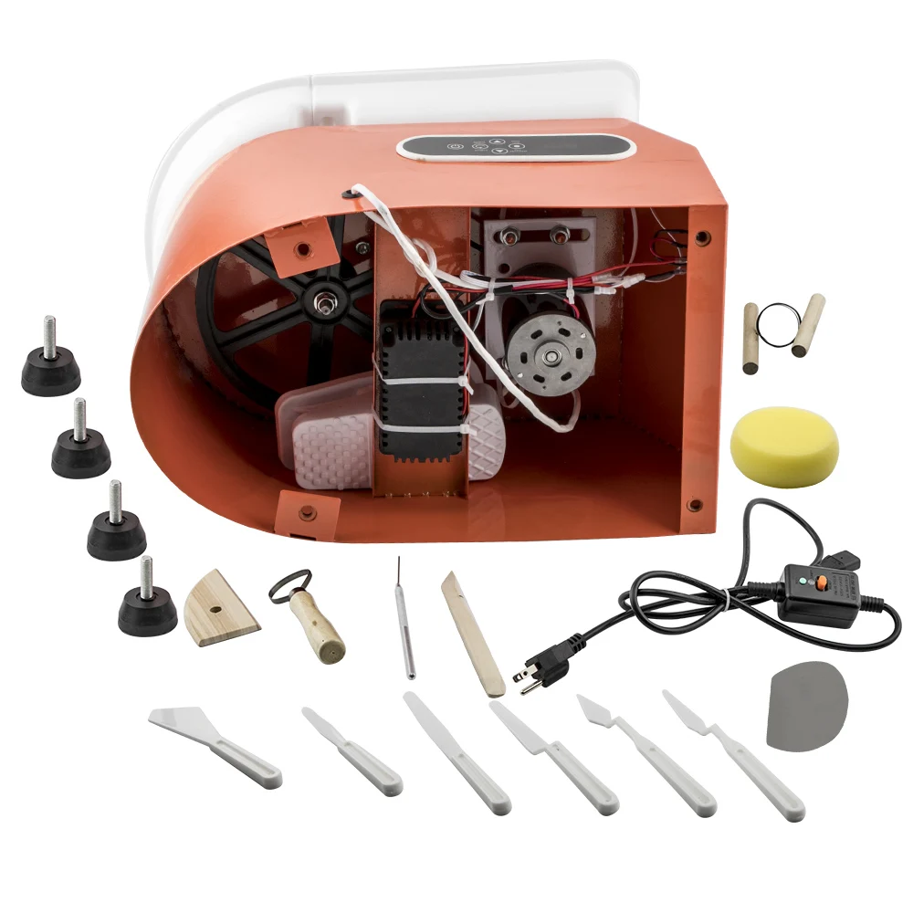 

Электрический гончарный круг 350 Вт для художественной лепки и DIY, 98 дюймов, эффективный дизайн, новинка