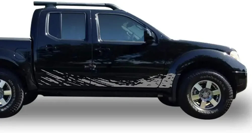 

Наклейка с пузырьками, виниловая наклейка с брызгами, совместимая с Nissan Frontier Navara 20042015 (серый), 2 шт.