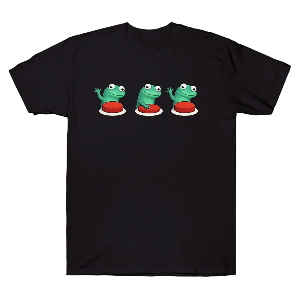 

Lizzard Button Meme Graphic Lizard Meme Забавная футболка с юмором Weirdcore для мужчин и женщин Хлопковые футболки Y2k Летний топ с короткими рукавами