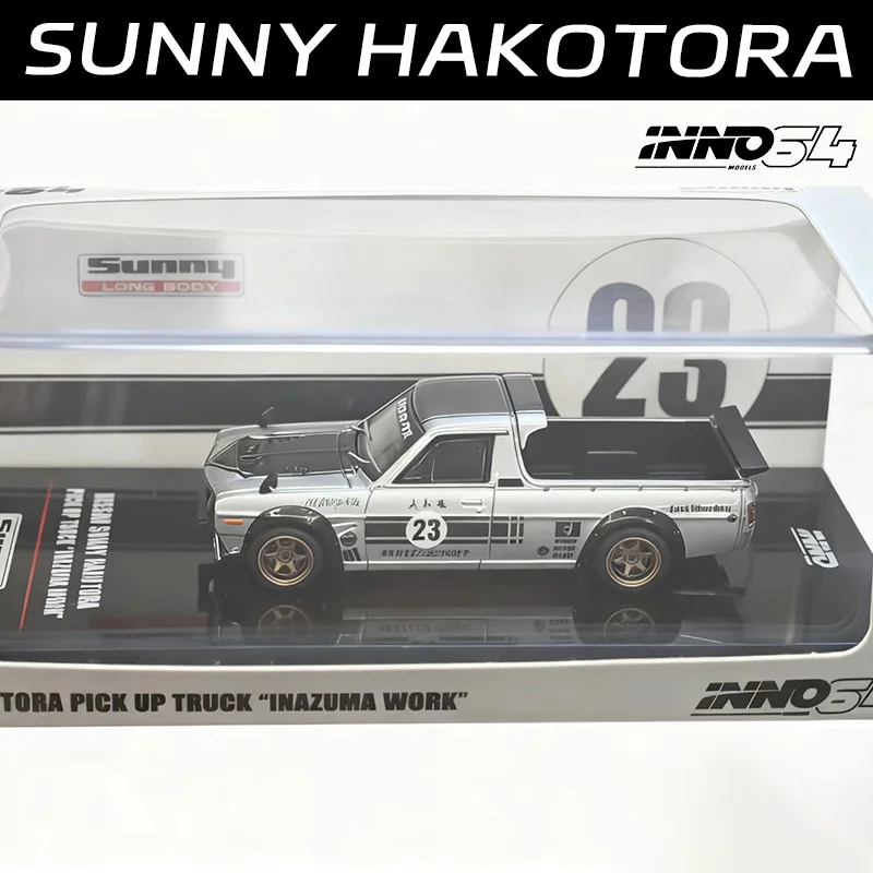 INNO 1:64 SUNNY HAKOTORA camioneta vehículo de Motor de aleación modelos fundidos a presión colección de juguetes de coches regalos de navidad para niños