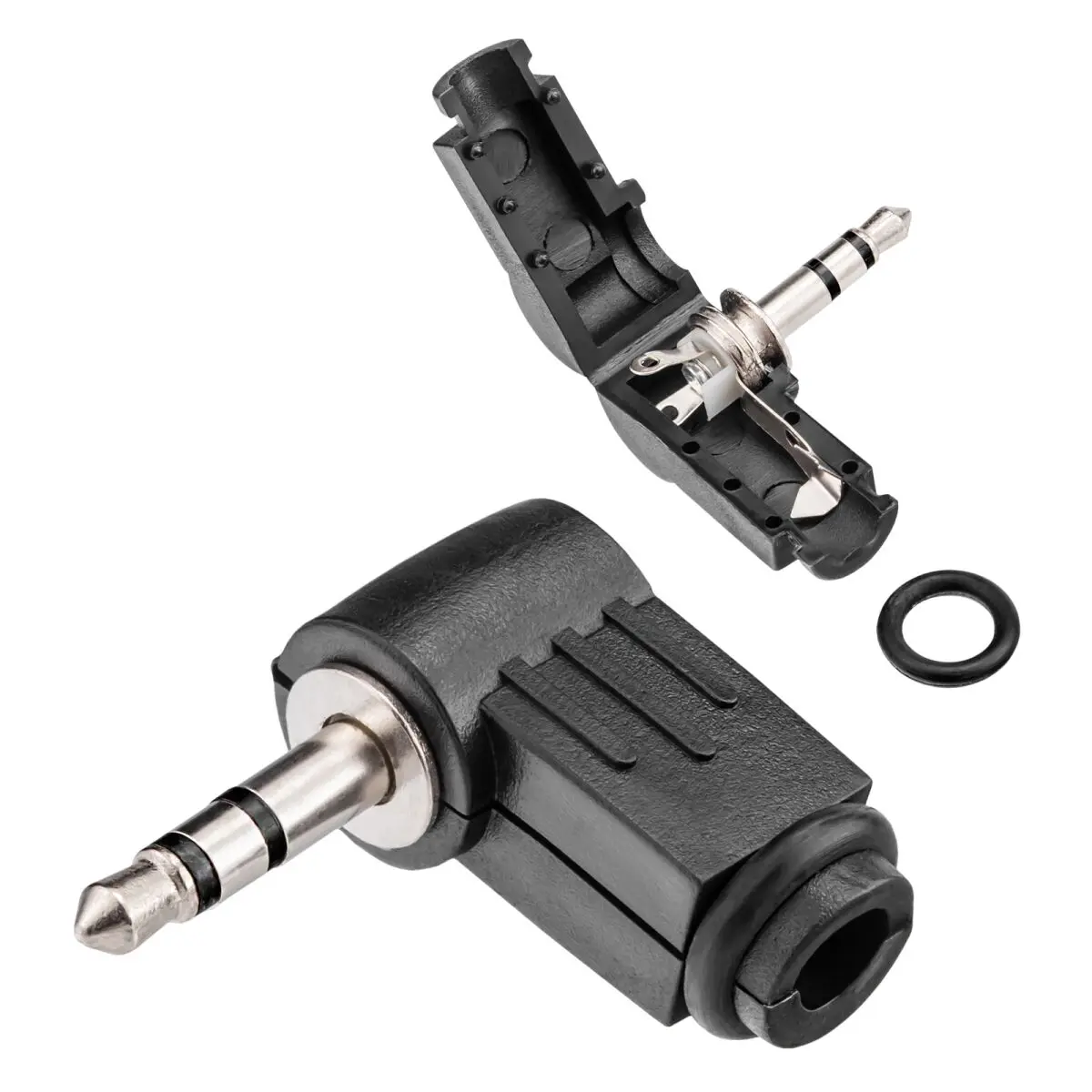 2.5mm 3.5mm Mini Jack Right Angle 90 Degree Mono 2-Pole 3 Pole Male stereo TRS Plug Solder Audio Connector