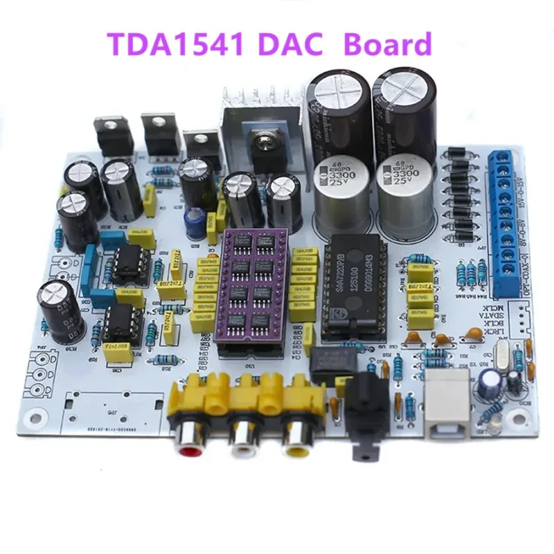 NEW TDA1541 DAC Decoder Board Without IC And SAA7220P Coaxial Optical Fiber USB Available TDA1387 CS8416+SAA7220+TDA1541 NE5532