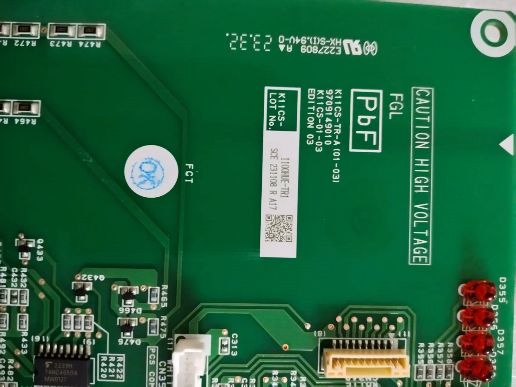 New Fujitsu General Central Air Conditioning Motherboard K11CS-1100HUE-TR1 9709149010 K11CS-TR-A(01-03)