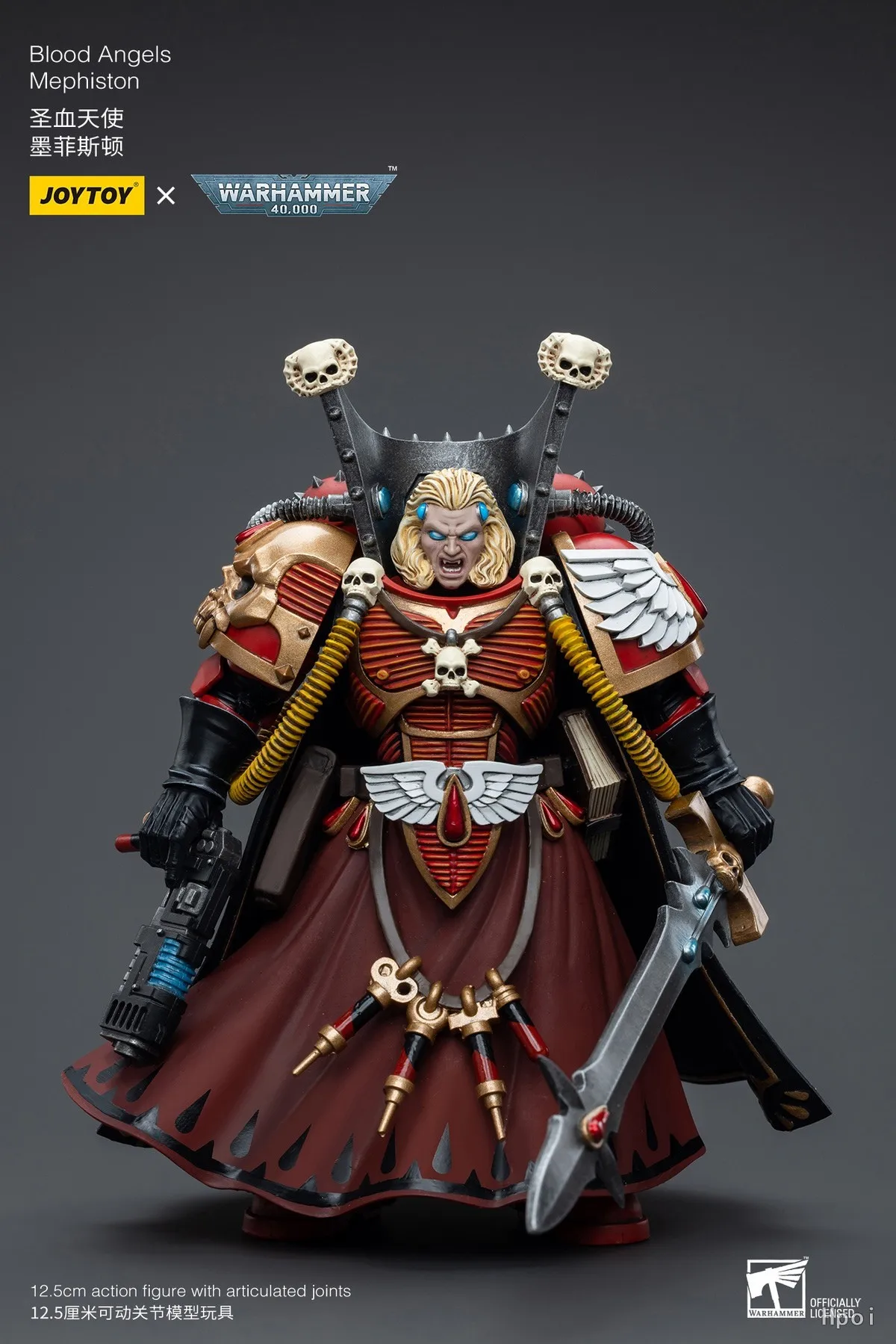 【Original】 JOYTOY Warhammer 40K 1/18 Actionfiguren Blood Angel Mephiston Anime Spielzeug Sammlung Geschenk Militärmodell