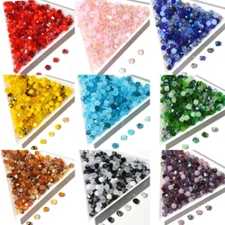 100 pezzi Multicolor misto 4MM perline di cristallo bicono austriaco perline distanziatrici allentate per gioielli che fanno collana braccialetto fai da te all'ingrosso