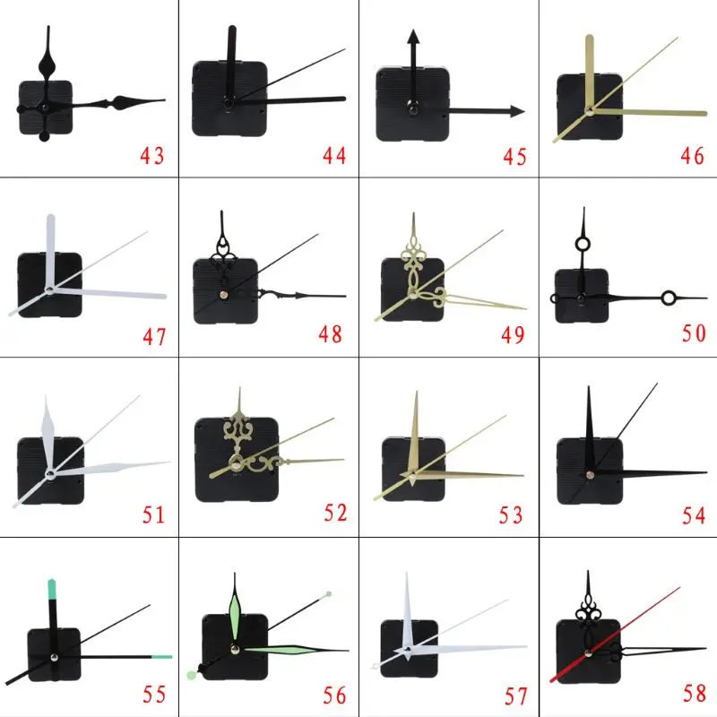 DIY Quartz Clock Movement Mechanism Hands Wall Repair Tools Parts Silent Kit Set