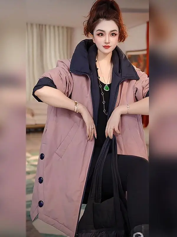 

Высококачественная зимняя модная хлопковая куртка-пальто с капюшоном Linda Sister Sle 5WMF0256, теплая, удобная, средней длины, на молнии.