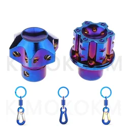 1Pcs Motorcycle Keychain Modified Key Cover CNC Key Bit Pentagonal Hexagon Key Head Cover Key Universal Motorcycle Accessory