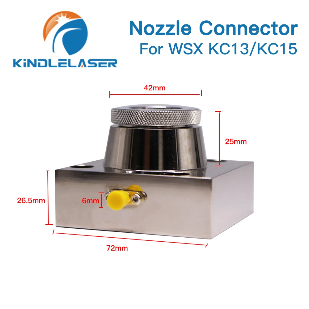 KINDLELASER 1064nm fissaggio connettore ugello per WSX KC13 KC15 testa Laser in fibra su macchina da taglio Laser in fibra