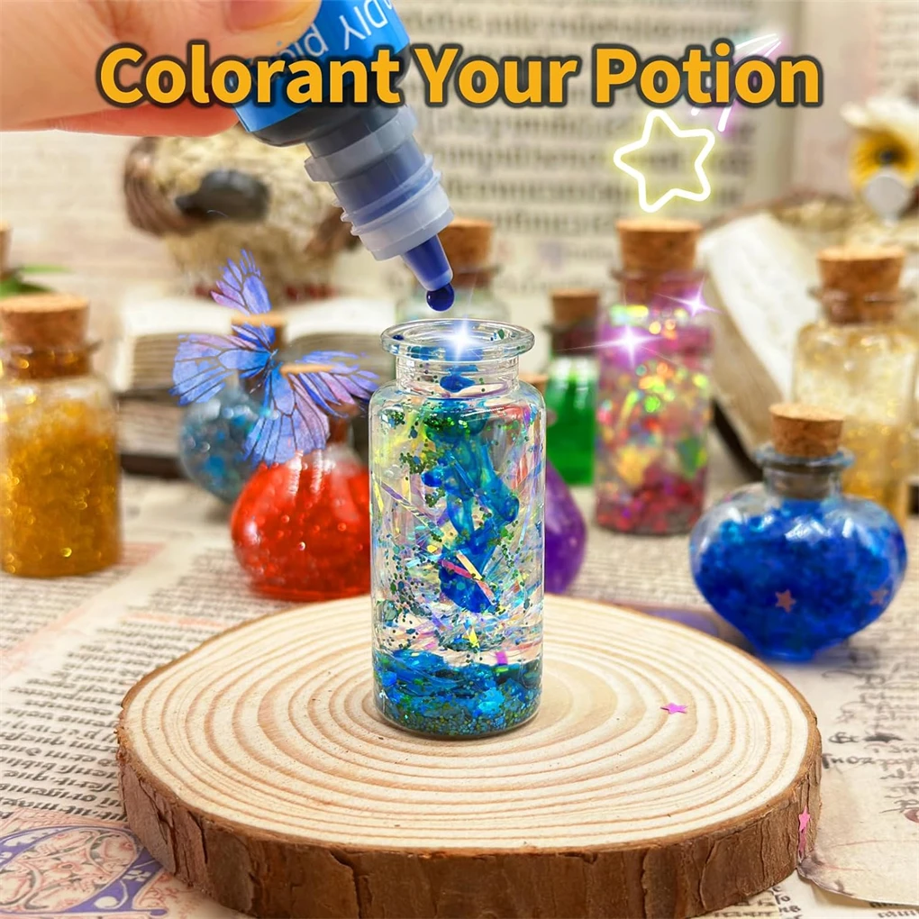 Fairy Magic Potions Kit Hexe leuchtender Zaubertrank für Kinder DIY handgemachtes Spielzeug für Mädchen Küche chemische Experimente DIY handgefertigt