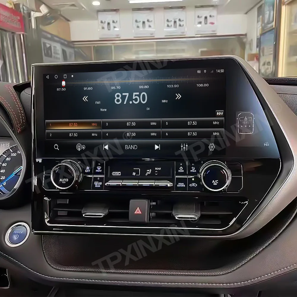 12.3 "autoradio pour Toyota Highlander couronne Kluger 2022 voiture lecteur vidéo multimédia stéréo Auto GPS Navigation Carplay autoradio