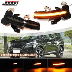 2PCS For Nissan X-Trail Rogue T33 2021 2022 2023 Car LED Dynamic Turn Signal Light  Side Mirror Indicator Car Accessories