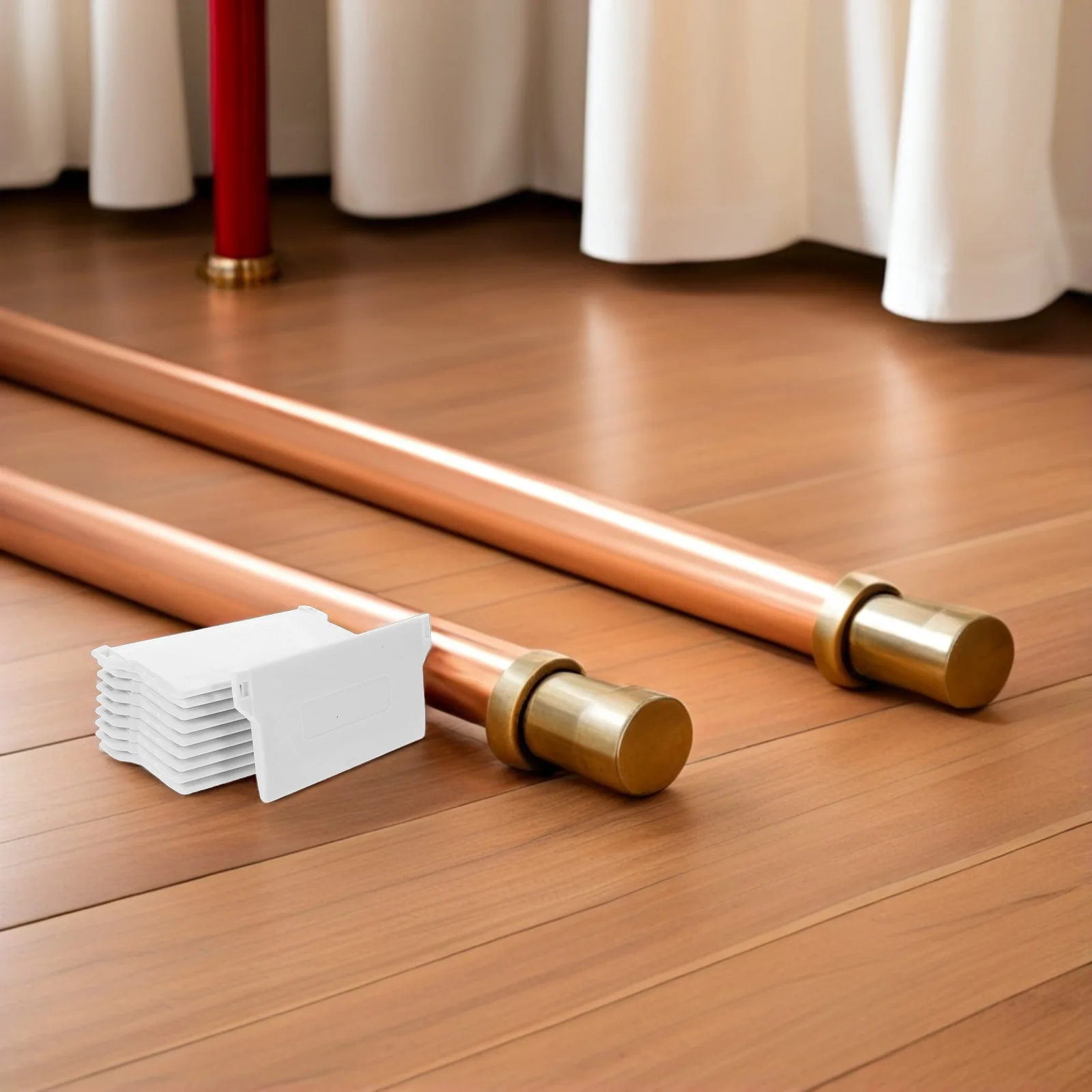 

6 Pieces Heavy Duty Curtain Weights Drop Tabs for Smooth Hanging Drapes Home Window Sheer Curtain Enhancement Solution