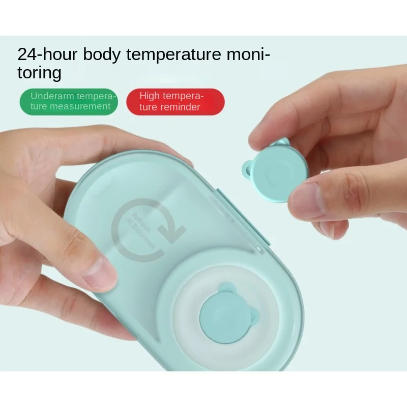 

Intelligent temperature patch thermometer for children Electronic monitoring of infant temperature measurement