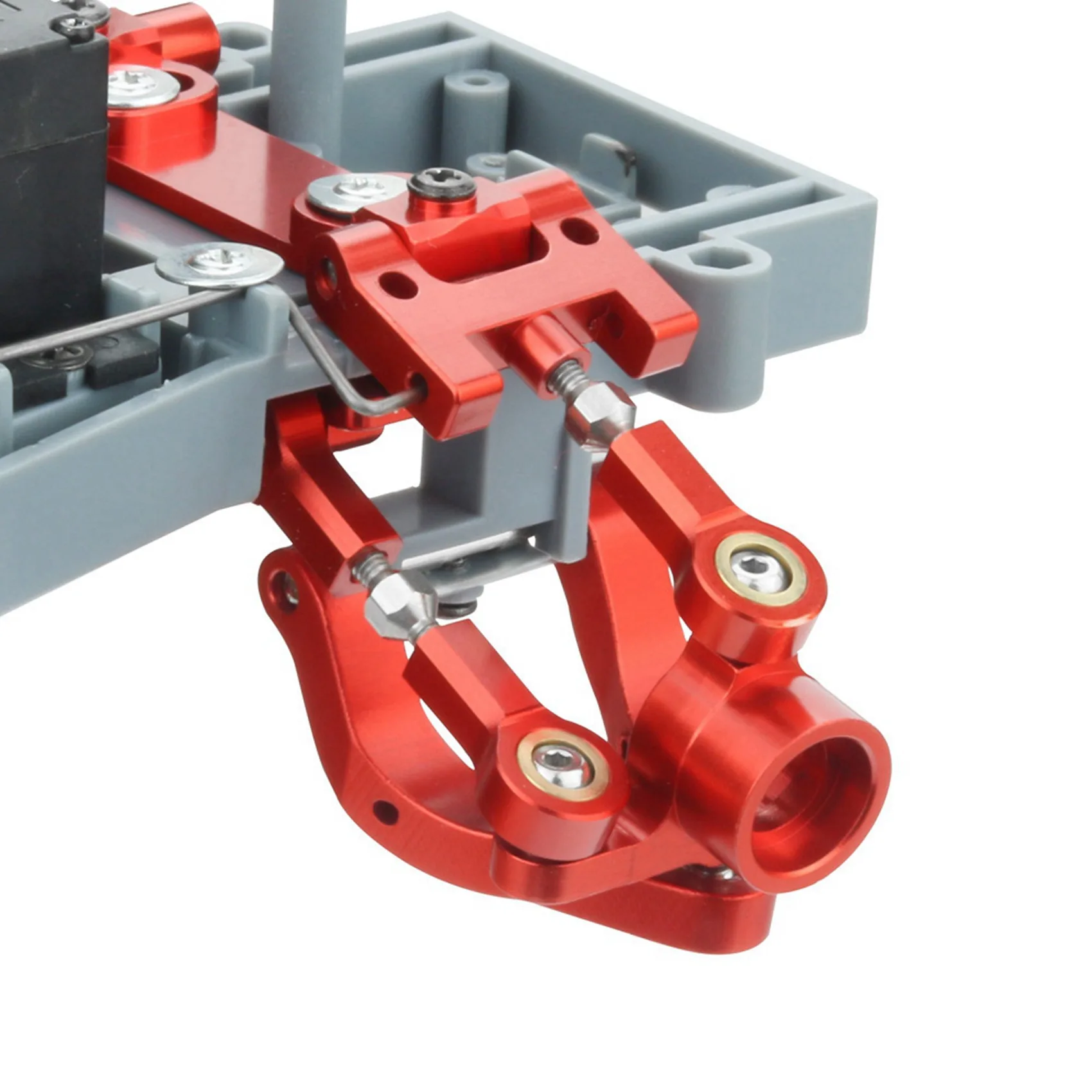 A49K-2X Metal Steering Cup Upper Lower Swing Seat Steering Slider Turning Block For WPL D12 1/10 RC Car Upgrade Parts,1