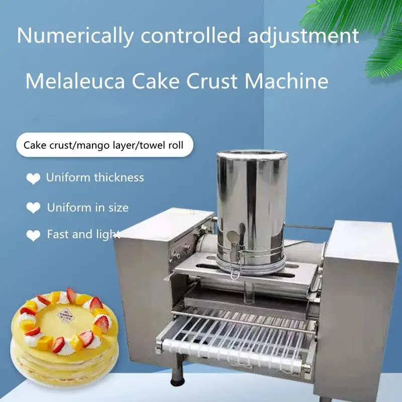 LJPJP 220V Commercial Automatic Mini Mille Crepe Wrapper Cake Machine Durian Thousand Layer Spring Roll Pancake Making Maker images - 6