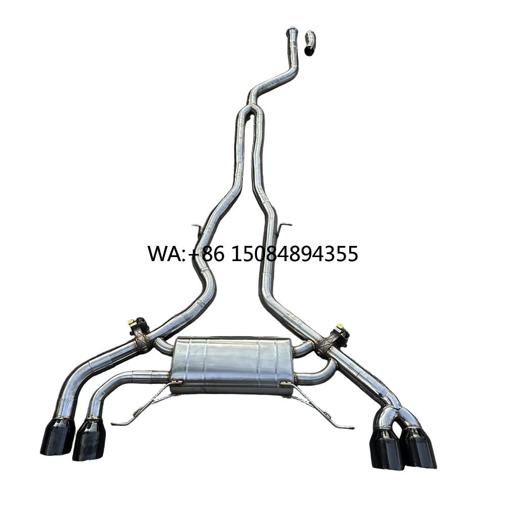 

For X3 X4 M40i G01/G02 SS304 Valvetronic Catback Exhaust System Steel Manifold Muffler with Removable Tip Remote Control SS304
