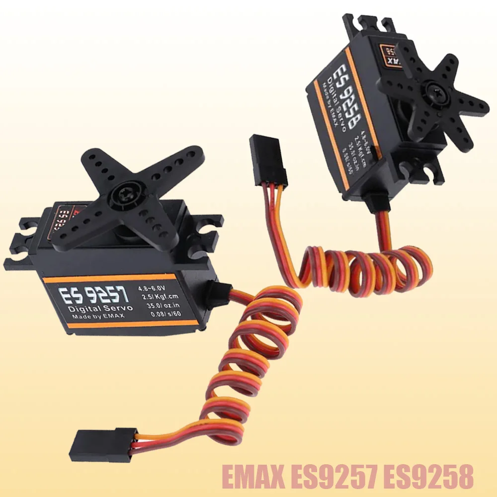 1 قطعة EMAX ES9257 ES9258 البلاستيك المعادن مايكرو أجهزة رقمية ثلاثية الأبعاد ل 450 طائرة هليكوبتر الدوار الذيل