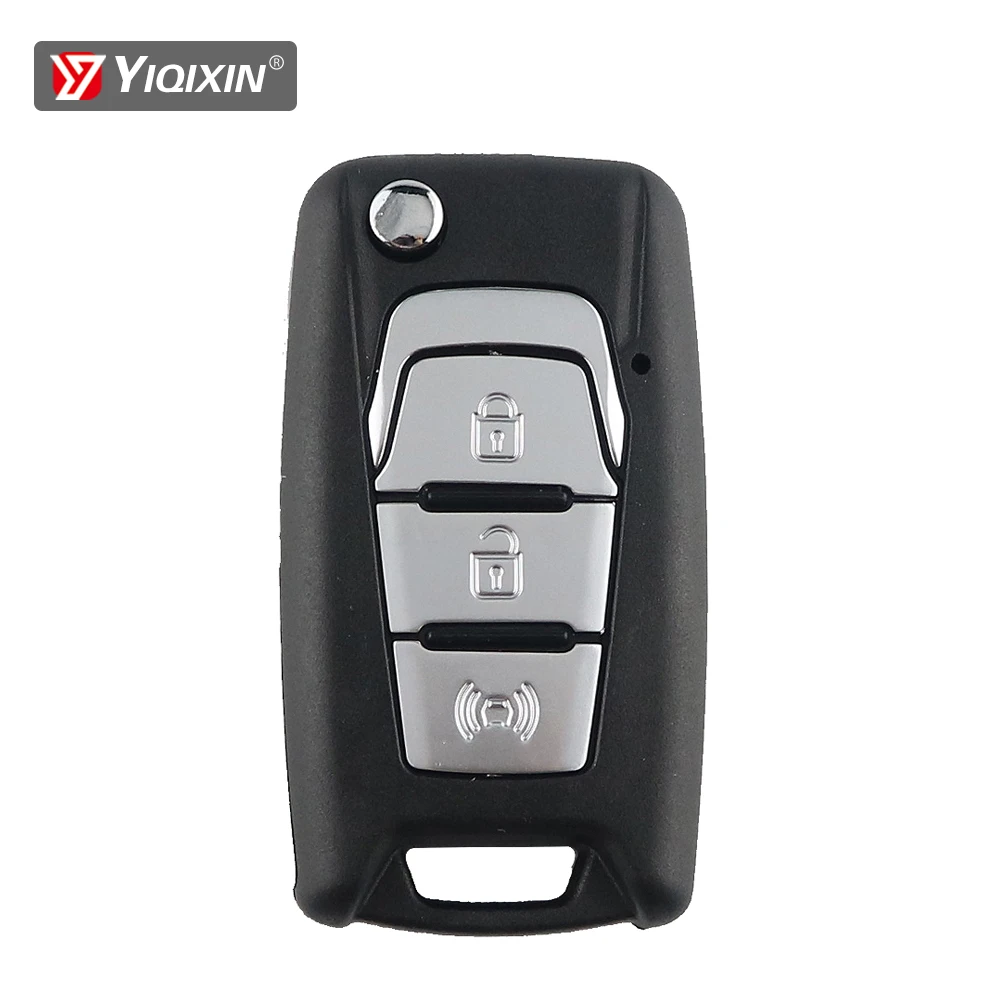 3 Button Smart Remote Car Key Shell Cover Case For Ssangyong Korando New Actyon C200 2016 2017 Switchblade Uncut Blade No logo