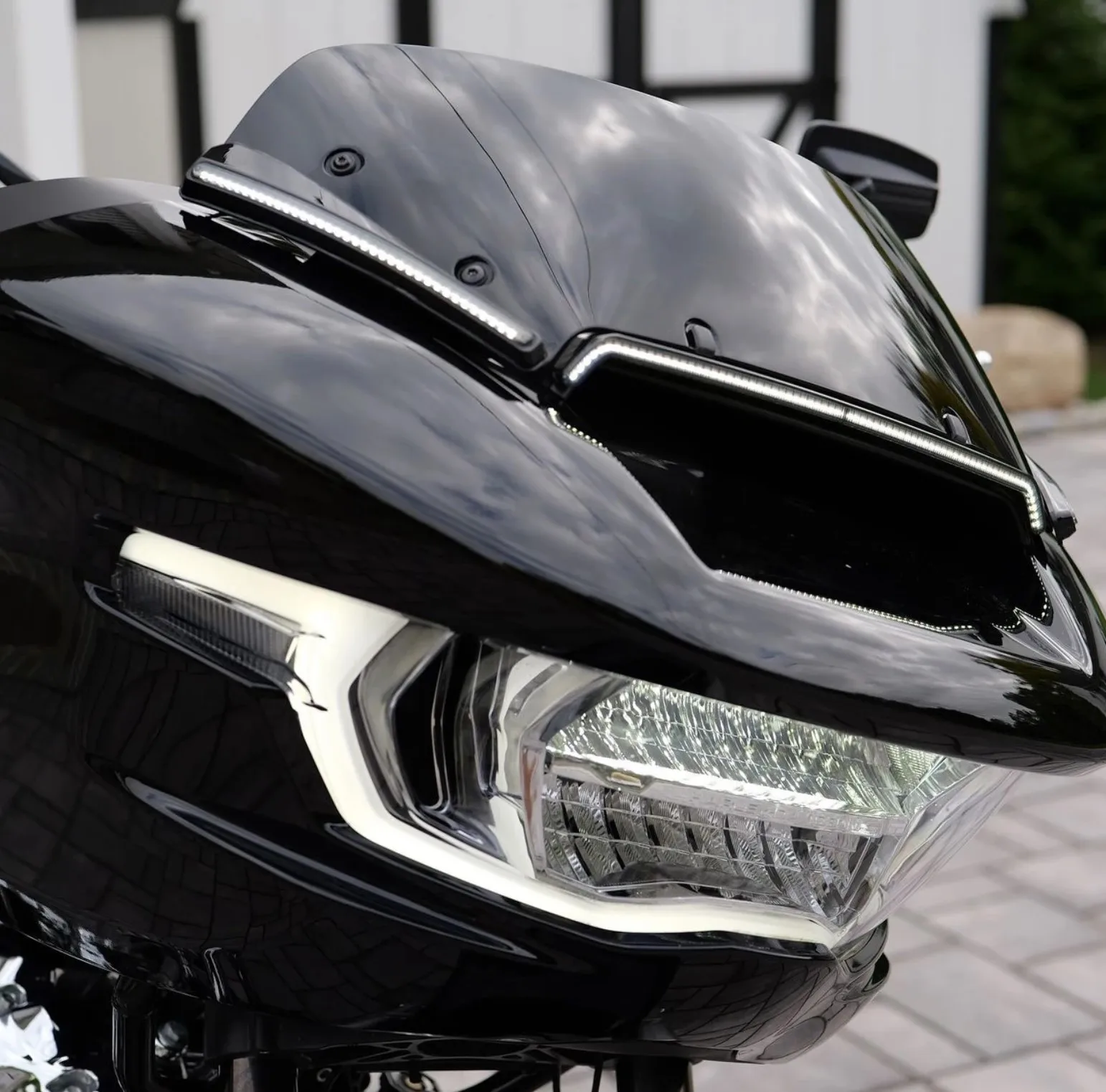 Windshield Paired With a Complete Set of LED For Harley 2023 2024 TOURING CVO 121 117 Road Glide ST FLTRXSE FLTRX FLTRXSTSE