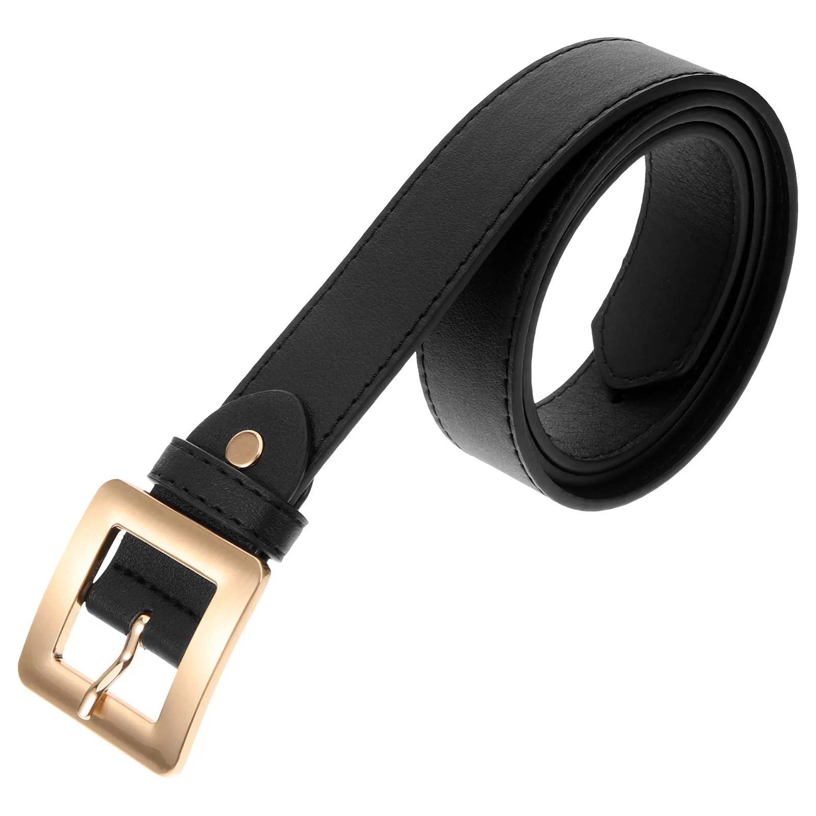

Wide Decorative Belt Retro Gold D-shaped Buckle Women's Dress Pants Waistband Belts