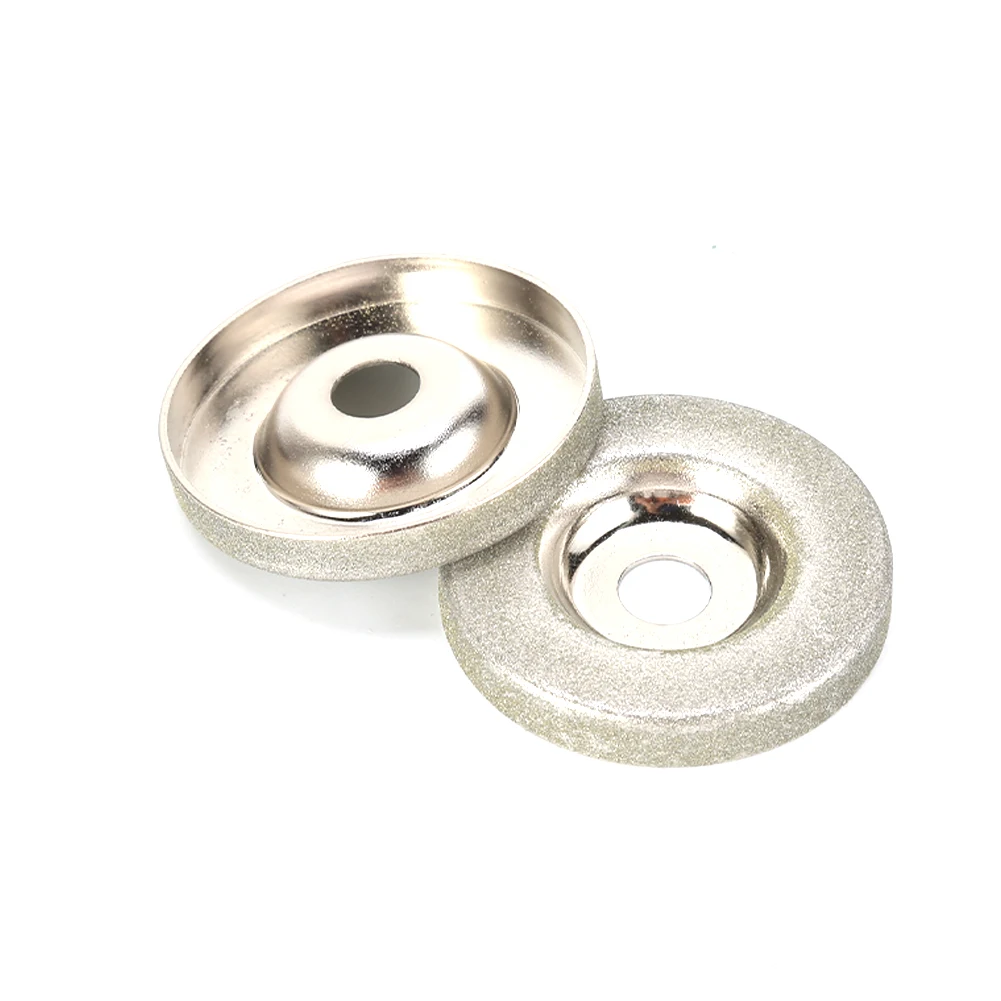 2pcs Diamond Grinding Wheel 50mm Abrasive Disc Electric For Tungsten Multifunctional Sharpener Steel Circle Disc