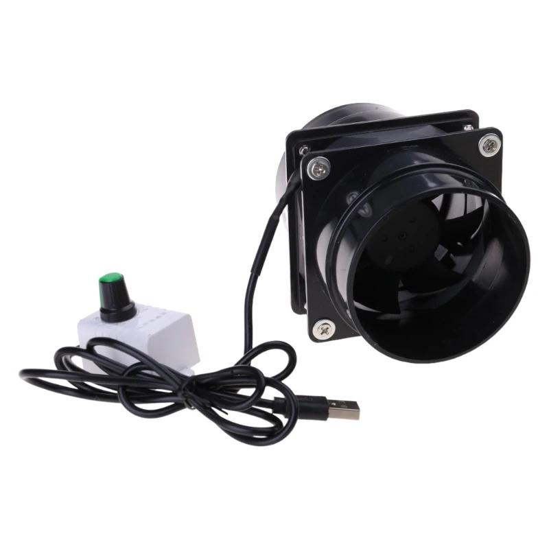 USB-Powered Smoke Absorber Fan Adjustable Speed with Duct Pipe for Versatile