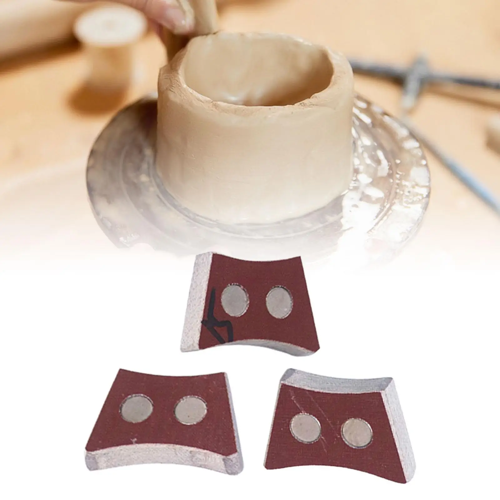 3Pcs Turntable Center Positioner Pottery Clay Tools Convenient Clay Modeling Engraving Auxiliary Tool for Professional potter