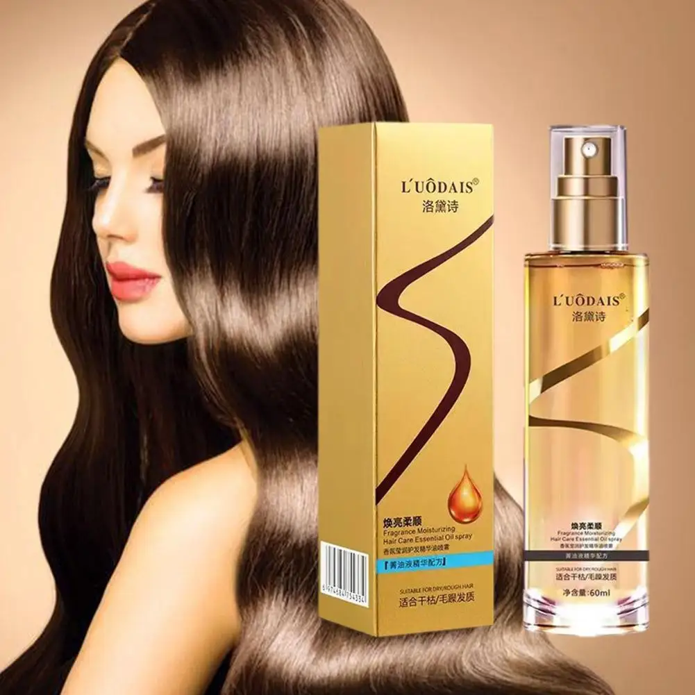 Serum Rambut esensial penutrisi rambut alami Serum Rambut perawatan rambut keriting anti-ketombe kulit kepala rusak halus R J2N3